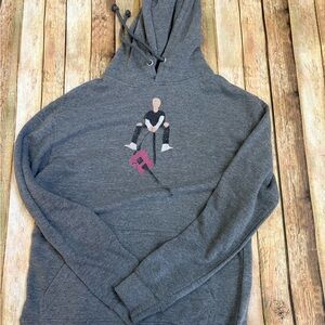MGK Gray Graphic Hoodie for Men